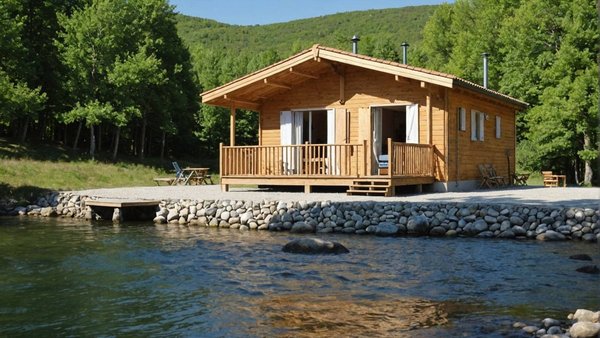 Location d'un chalet au camping le plan d'eau en ardèche: votre escapade idéale